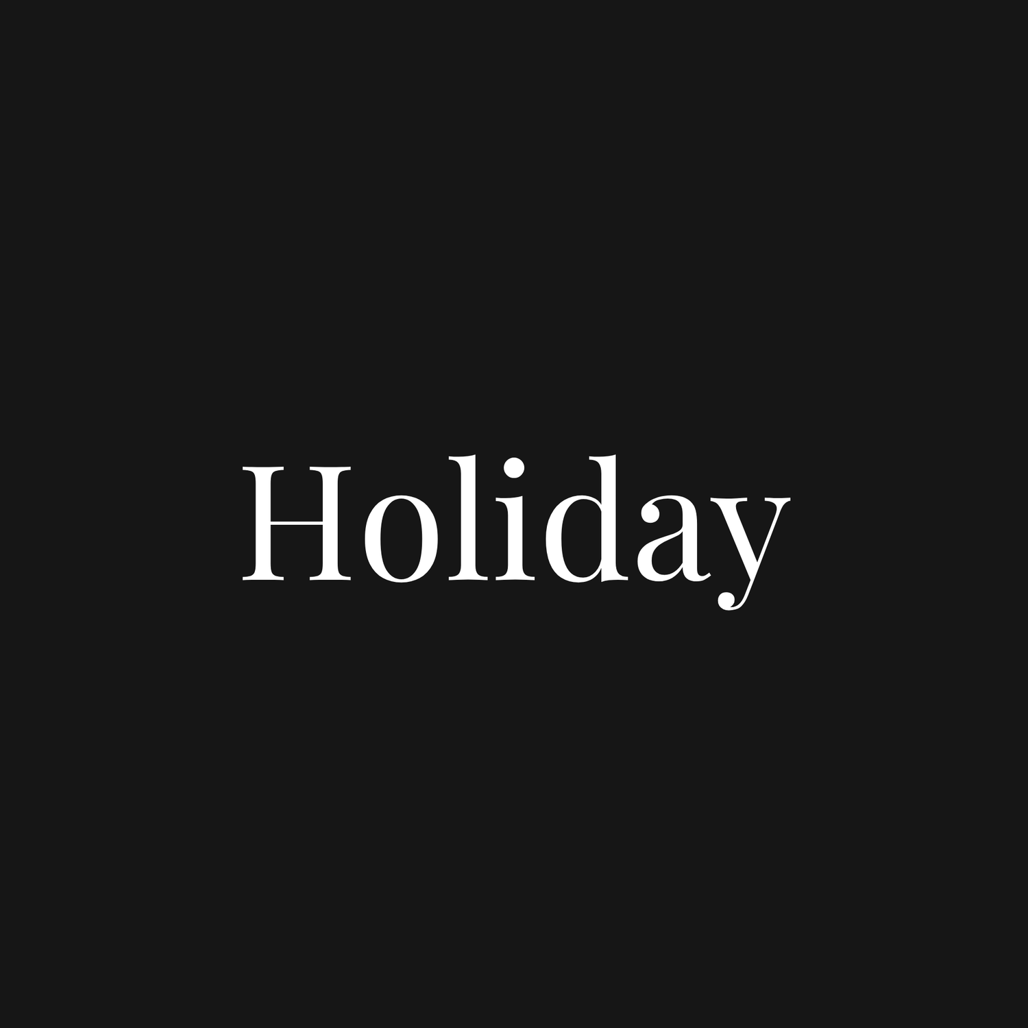 Holiday