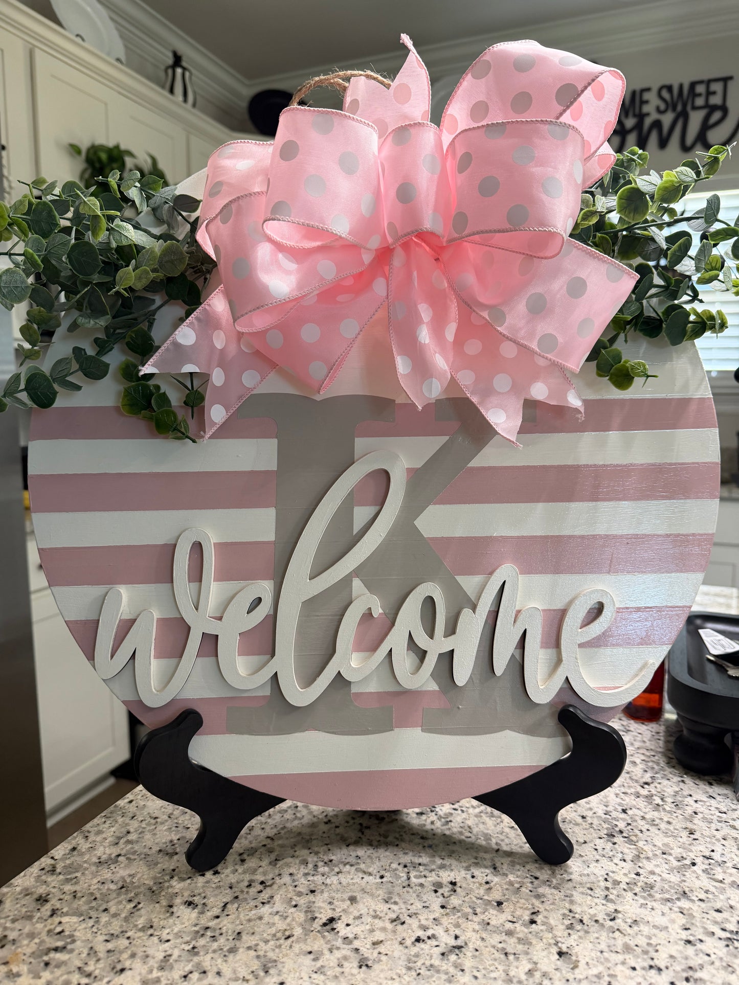 Pink and white stripe